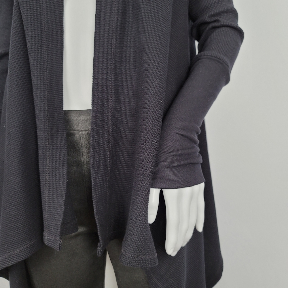 Splendid Thermal Wrap Black Cardigan - Picture 6 of 16